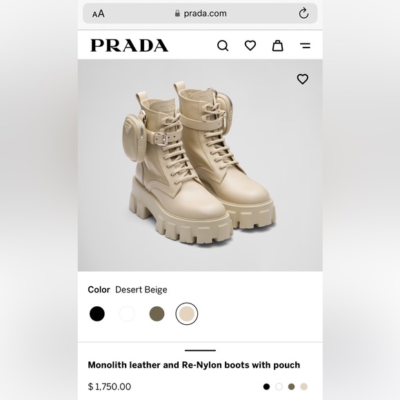 Prada leather monolith boot - Picture 13 of 14
